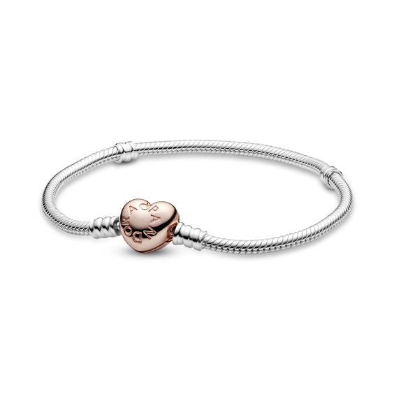Bracciale Pandora Donna Pandora Icons in Argento Acquamarina 1 Ct 580719-18 - 580719-18
